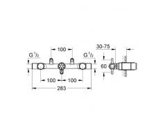 Grohe Non Rapido OHM Parte empotrable para batería mural de lavabo, 30 73 mm Ref. 32706000