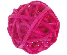 Artificiales – Bolas de ratán color fucsia x 12, diámetro 3 cm).