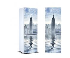 Oedim - Pegatinas Vinilo para Frigorífico Torre York | Varias Medidas 185x70cm | Adhesivo Resistente y de Fácil Aplicación | Pegatina Adhesiva Decorativa de Diseño Elegante