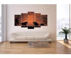 Cuadro sobre lienzo - 5 piezas - Impresión en lienzo - Ancho: 160cm, Altura: 85cm - Foto número 0494 - listo para colgar - en un marco - EA160x85-0494