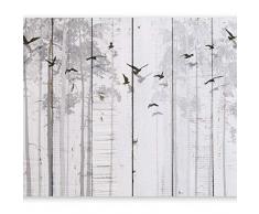 murando Fotomurales autoadhesivo Tablas 343x256 cm Papel Pintado Decoración de Pared Murales Pegatina decorativos adhesivos 3d moderna de Diseno Fotográfico Pajaro gris Arboles f-C-0178-a-a