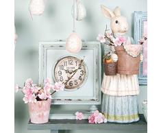 6pr1070 Clayre y Eef – figura decorativa – Conejo de Pascua – Mujer ca. 8,7 x 6.3 x 18,1 en