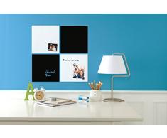 Rexel - Pizarra magnética cuadrada para hogar (360 x 360 mm), blanco