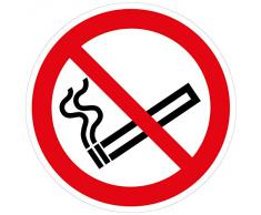 Adhesivo de prohibido fumar pegatinas/etiquetas - 24 unidades (de vinilo autoadhesivo/75 de diámetro)