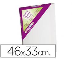 BASTIDOR LIDERCOLOR 8P LIENZO GRAPADO LATERAL ALGODON 100% MARCO PAWLONIA 1,8X3,8 CM BORDES MADERA 46X33 CM