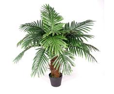 Palmera Artificial de Princesa con diseño de Hojas, tamaño Extragrande, 100 cm, Color marrón
