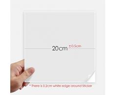 DIYthinker Son amados Cita Inspirada Refranes Square Stickers 20cm Pared Maleta portátil Motobike Decal 4 Piezas 20cm x 20cm