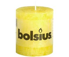 Rustic 103868020312 Pilar Vela, Cera de parafina, Color Amarillo