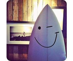 (10 x 7 cm) de cara sonriente con guiño vinilo adhesivo de vinilo para frigorífico/carcasa Happy Smile lámina de decoración de adhesivo para inodoro con tapa/tabla de DIY extraíble de tela surfear + incluye Regalo de Vinilo al azar