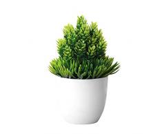 LPxdywlk Aguja De Pino Artificial Planta De Simulación De Piña Bola De Hierba En Maceta Bonsai Office Hotel Decoración del Hogar Decoración De Flores Verde