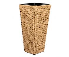 Vanage Jardinero de Plástico, Maceta para Plantar en el Jardín, Gris; Noir; Beige