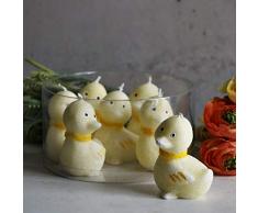 holzalbum Álbum de Madera, Velas de Figuras, Patos, Velas, Pascua, 7 Unidades, estearina, Velas de Pascua, Velas Decorativas