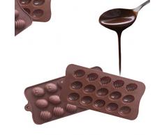Mmnas - Molde de silicona para tartas y jabones, diseño de huevos de Pascua en 3D