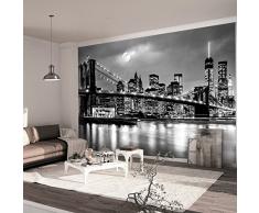 murando - Fotomural New York 300x210 cm - Papel tejido-no tejido - Papel pintado - Ciudad Luna Noche d-B-0205-a-a