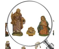 Alfred Kolbe Krippen IN - Juego de 12 Figuras de belén (10cm, plástico, pintadas)