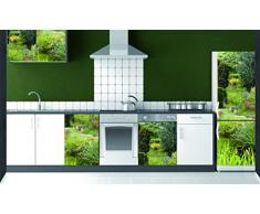 Plage Jardín Vinilo Adhesivo para la Cocina, Vinilo, Multicolor, 60x180 cm