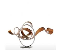 Tooarts Moderna Wriggle Viento Escultura de Hierro Decoración Interior y Exterior