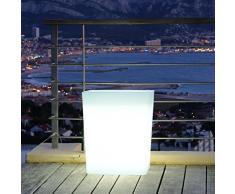 Lumisky MPS6-05 - Jardinera luminosa para iluminar caminos (11 W E27 220 V 60 x 31 x 70 cm) color blanco