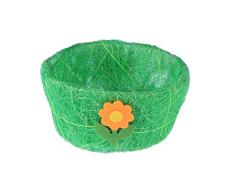 Amosfun Nido de Huevo de Pascua Nido de pájaro Artificial Cesta de Huevo de Pascua Primavera Fiesta de Pascua Decoración de Mesa Decoración de Dulces Canasta de Regalo de Dulces (Verde)