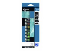 Lefranc & Bourgeois Louvre - Pack de 12 tubos de pintura de acuarela (10 ml)