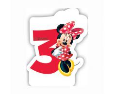 Partido Ênico Cafe Disney Minnie Mouse tercera vela de cumpleaños