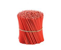 Danilovo - Velas de cera de abeja rojas, velas rituales, velas de Altar, iglesia, cera de abeja, Orthodox N140, altura: 16 cm