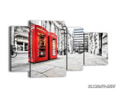 Cuadro sobre lienzo - 120x70 cm - Impresión en lienzo - 4 piezas - de varias partes - listo para colgar - en un marco - Foto número 2595 - DL120x70-2595