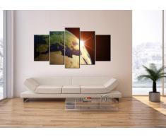 Cuadro sobre lienzo - 5 piezas - Impresión en lienzo - Ancho: 160cm, Altura: 85cm - Foto número 2120 - listo para colgar - en un marco - EA160x85-2120