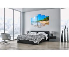 Cuadro sobre Lienzo - 5 Piezas - Impresión en Lienzo - Ancho: 150cm, Altura: 100cm - Foto número 2391 - Listo para Colgar - en un Marco - EA150x100-2391