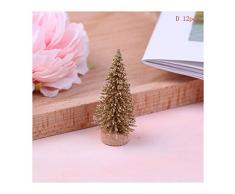 WUFANGFF 12Pcs DIY Árbol De Navidad Pequeño Pino, Mini Árboles Colocados En El Escritorio La Decoración del Hogar La Decoración De Navidad Regalos para Niños(4.5Cm),D