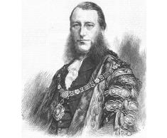 Londres. James Clarke Lawrence, Señor Alcalde Elect - 1868 - Old Vintage impresión - grabado lienzo impresiones de Londres retratos - Illustrated London News