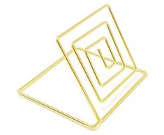 XZANTE Forma Alambre Titular Soporte Tarjeta Del Lugar,Soporte Número Nombre Mesa,Clip De Soporte Nota Foto Memo Imagen Menú Papel Se?ales De Comida Para Bodas,Cenas(Paquete 20) Oro
