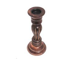 Trabajo de tallado, soporte de vela de madera, sostenedores del palillo de la vela, pilar de los candeleros de madera, soporte del sostenedor de vela, tamaño - 13.5 pulgadas, día de Pascua / día de la madre / regalo del Viernes Santo