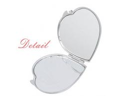 DIYthinker Sexy Mujer Desnuda Mariposa Pareja luz de la Luna árbol corazón de Pintura Maquillaje Compacto Espejo de Bolsillo portátil pequeño Linda Mano Espejos Regalo