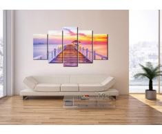 Cuadro sobre lienzo - 5 piezas - Impresión en lienzo - Ancho: 160cm, Altura: 85cm - Foto número 2515 - listo para colgar - en un marco - EA160x85-2515