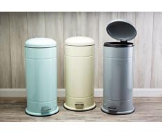 Kitchen Craft Living Nostalgia Cubo de la Basura con Pedal, 30 L
