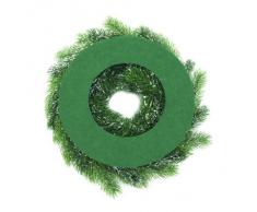 Europalms 45 cm a abeto Corona de nieve sobre de polietileno Accessory decorativo, Multi-color