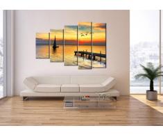 Cuadro sobre lienzo - 5 piezas - Impresión en lienzo - Ancho: 150cm, Altura: 100cm - Foto número 2535 - listo para colgar - en un marco - EG150x100-2535