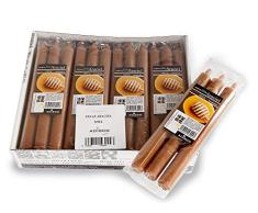 Vela de Miel. Caja de 12 Paquetes de 3 Velas con Aroma a Miel. Velas de Parafina. Velas con Aroma. Medidas 20 x 200 mm.