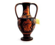 Réplica de jarrón Griego Antiguo de la Marca Maenad y Satyr con Figura de Amphora