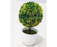 La flor en forma de bola con jarrón blanco para la decoración del hogar , Borgoña