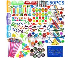 nicknack Rellenos de piñata para niños, Fiesta de cumpleaños de 150 Piezas Loot Bag Filler Juguete para Fiesta de niños, Juegos de Juguetes de Juegos Escolares Premios