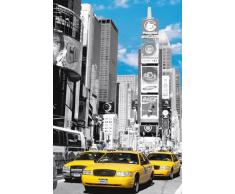 Gran Póster laminado " New York Times Square Yellow Cabs Blue Sky colour " 91.5 x 61 cm - tamaño (aprox)