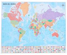 Grupo Erik Editores Mini póster Mapa del Mundo 40 x 50 150 gr