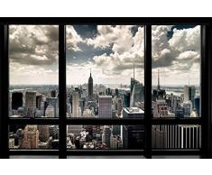 Vista por la ventana en New York City Póster, 92 x 61