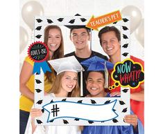 amscan Giant Graduation Photo Frame-15 Pcs Marco de fotos de graduación gigante – 15 piezas, Papel, Multicolor