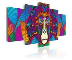 murando - Cuadro en Lienzo 200x100 cm - Abstraccion - Impresion en calidad fotografica - tejido-no tejido Lienzo - Cuadro - Cuadro - Colorido Animal Mono g-A-0115-b-n