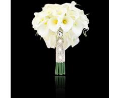 Ramo Rosa Flor Artificial Para La Boda Novia Dama Nupcial Muchachas