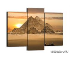 Cuadro sobre lienzo - 3 piezas - Impresión en lienzo - Ancho: 130cm, Altura: 100cm - Foto número 2196 - listo para colgar - en un marco - CB130x100-2196