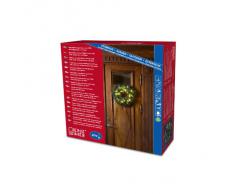 Konstsmide 2754-000 - Corona de Navidad (Sensor de luz y Temporizador de 6 Horas, LED, 45 cm, 40 diodos, 4 Pilas AA, 1,5 V)